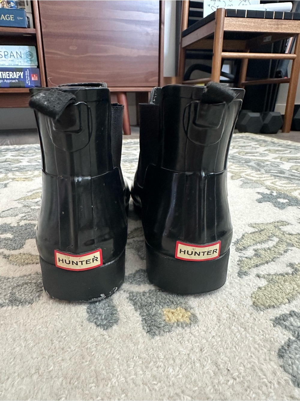 Hunter women’s Black Rain Boots - Waterproof Ankle Boot